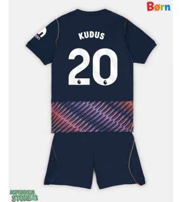 Tottenham Hotspur Mohammed Kudus #20 Replika Babytøj Udebanesæt Børn 2026-27 Kortærmet (+ Korte bukser)